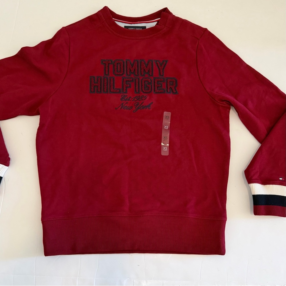 Tommy Hilfiger Bold Red Crewneck Sweater